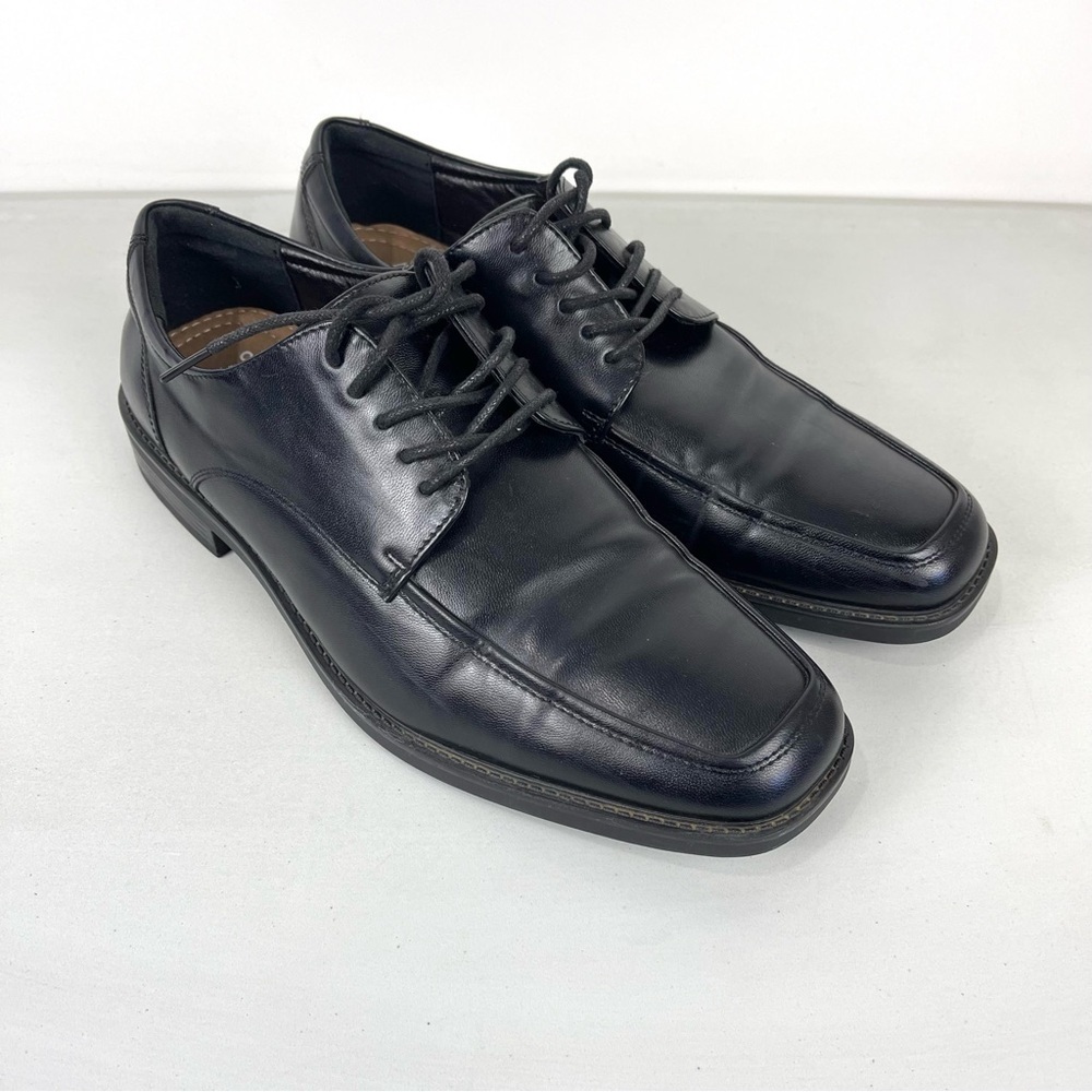 Apt 9 Men's Kirk Dress Shoes Black Ortholite Square Toe Comfort Shoes Size 8.5M